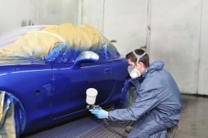 Car Being Painted